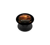 Mergouza Sahara Desert Adventure Sunset Camels PopSockets Adhesive PopGrip