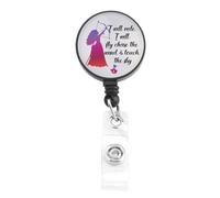 Meri-da Badge Holder Retractable Clip Meri-da Gifts for Movie Fan ID Card Badge Reels Princess Inspired Gifts (25320 Princess Badge Purple)