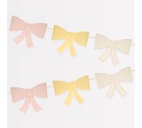 Meri Meri 3d Paper Bow Garland (3.7m with excess cord - Pack of 1)
