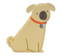Meri Meri 8 Pug Dog Paper Plates