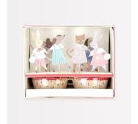 Meri Meri Animal Friends Cupcake Kit (Pack of 24), Includes Cake Toppers and Cupcake Cases, Birthday Parties & Baby Showers, Kids & Adults