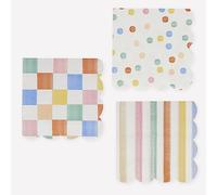 Meri Meri Colourful Pattern Small Napkins (Pack of 16)
