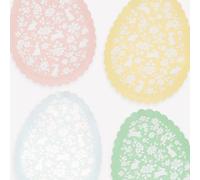 Meri Meri Easter Bunny Plates (Pack of 8), Disposable Paper Plates for Party, Easter Party Decorations