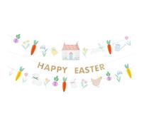 Meri Meri Easter Vegetable Garden Garland Set (Pack of 1), 3 Decorative 11' Strands with Excess Cord, Meri Meri Easter Garland