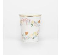 Meri Meri Elegant Floral Cups (Pack of 8)