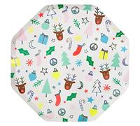 Meri Meri Festive Fun Dinner Plates (Pack of 8)