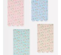 Meri Meri Flower Guest Towel Napkins (Pack of 16), Thick & Absorbent 3-Ply Paper Napkins, Great as Disposable Napkins or Disposable Bathroom Hand Towels, 4.375” x 7.875”