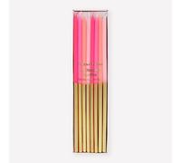 Meri Meri Gold Dipped Birthday Candles (Pack of 16), 7.25" Tall, Unscented