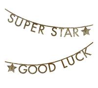 Meri Meri Gold Glitter Letter Garland Kit (3.7m with excess cord - Pack of 1)