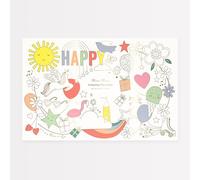 Meri Meri Happy Icons Colouring Placemats (Pack of 8)