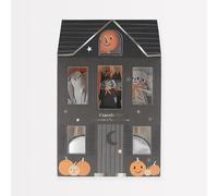 Meri Meri It's Halloween! Cupcake Kit (Pack of 24), 24 Halloween Cupcake Topper, 24 Shiny Silver Halloween Cupcake Liners, Haunted Mansion Design, Halloween Baking, Halloween Gift, 64 x 32 x 64mm