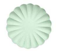 Meri Meri Large Mint Sorbet Compostable Plates (Pack of 8)