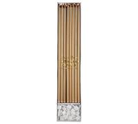 Meri Meri Gold Long Candles (Pack of 16)
