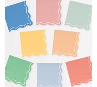 Meri Meri Mixed Wavy Line Small Napkins (Pack of 16)