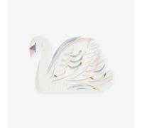 Meri Meri Painted Swan Napkins (Pack of 16), Disposable Paper Napkins for Baby Shower or Bridal Shower, Thick & Absorbent 3-Ply Paper, 6.5" x 4.375"