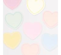 Meri Meri Pastel Heart Small Napkins (Pack of 16)