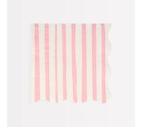 Meri Meri Pink Stripe Large Napkins (Pack of 16)