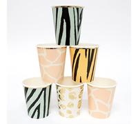Meri Meri Safari Animal Print Party Cups (Pack of 8)