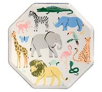 Meri Meri Safari Animals Dinner Plates (Pack of 8)