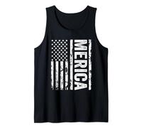 Merica American Flag Funny Redneck Saying Joke Tank Top