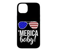 'Merica Baby! Sunglasses Patriotic Humor Proud America Case for iPhone 14 Plus