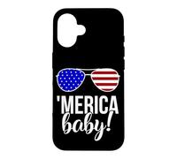 'Merica Baby! Sunglasses Patriotic Humor Proud America Case for iPhone 16