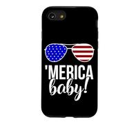 'Merica Baby! Sunglasses Patriotic Humor Proud America Case for iPhone SE (2020) / 7/8