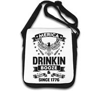 Merica Drinkin Booze Since 1776 Shoulder Bag White