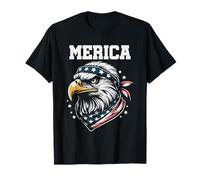 Merica Eagle 4th of July American Flag America Patriotic T-Shirt