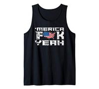 Merica FCK Yeah - 4th of July USA Funny Tank Top