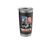 'Merica Patriotic Gorilla Return to Monkey Meme Stainless Steel Insulated Tumbler