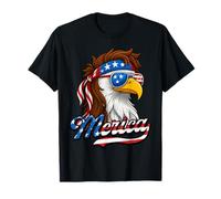 Merica USA American Flag Bald Eagle 4th Of July Patriotic T-Shirt
