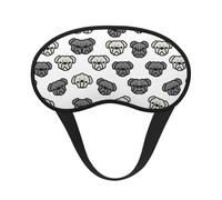 Merican Dog Head Print Fashion Sleep Mask, Blackout Eye Mask,Sleeping Eye Mask Suitable for Travel/Yoga/Nap