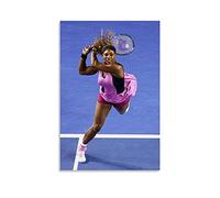 Merican Female Tennis Players Serena Williams Celebrity Poster Canvas Art Poster and Wall Art Picture Print Modern Family bedroom Decor Posters 24x36inch(60x90cm)