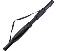 Merichealy Pool Cue Case Billiard Cue Case, Billiard Cue Carrying Bag 3/4 Cue Cases, PU Leather Billiard Cue Carrying Case with Adjustable Strap-114cm