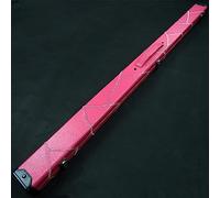 Merichealy Pool Cue Case Pink Hard Billiard Cue Carrying Case with Internal Divider,Billiard Cue Box,Snooker Cue Case,Billiard Cue Storage Case for 3/4 Billiard Rod-121cm