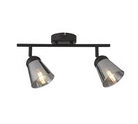 2 Light Spotlight Ceiling Light black