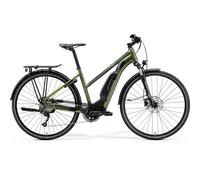 Merida Espresso 300 SE EQ Low Step Electric Bike 2022 Green/Grey