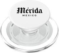 Merida Mexico Retro Yucatan Travel Art Cathedral Mexican PopSockets PopGrip for MagSafe