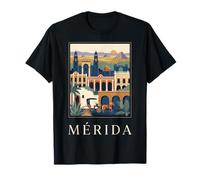 Merida Yucatan Mexico Colonial City Retro Travel Design T-Shirt