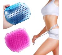 Meridian Brush Massage Body, 2Pcs Meridian Massage Brush 6x4 Non Scratch PVC Comb for Body with Hanging Loop Anti Cellulite Slimming Conditioning Relaxing Massager for Home