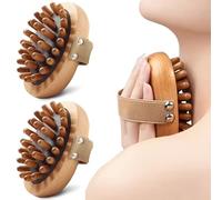 Meridian Brush Massage Body 2PCS Portable Wood Massage Tools with Strap Gua Sha Body Massager for Cellulite Remover, Shaping, Muscle Pain Relief Meridian Brush, Massag