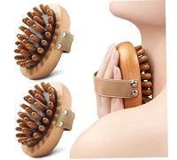 Meridian Brush Massage Body 2PCS Portable Wood Massage Tools with Strap Gua Sha Body Massager for Cellulite Remover, Shaping, Muscle Pain Relief Meridian Brush