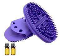 Meridian Brush Massage Body, Massage Brush Hits Silicone, Beauty Salon Professional Custom Meridian Brushes Full Body Relaxation (Purple, 1Pc)