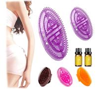 Meridian Brush Massage Br ush,Handheld Merid ian Brus h for Body Mass Age,M eridian B Rush Body Mas sage,Aids in Total bo dy Relaxation and Blood Circulation (Purple)