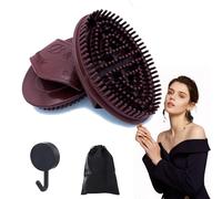 Meridian Brush Massage Brush, Full Body Relaxation Meridian Massages Brushs, Multi-Functional Handheld Massage Comb, Comfortable and Skin-Friendly Bending not Deform, Full Body (Brown)