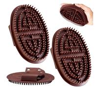 Meridian Brush Massage Brush, Pack of 2 Massage Brush Body, Massage Brush, NlsqEU Meridian Comb Head, Professional Meridian Brush, Acupressure Meridian Brush, Full Body Relaxation Comb