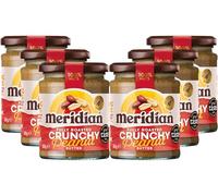Meridian Crunchy Peanut Butter 280g - Peanuts Roasted with Skins, No Palm Oil, No Added Sugar or Salt, Vegan, Gluten Free, Dairy Free, Plant Protein Spread, (Pack of 6) from SuperfoodUK