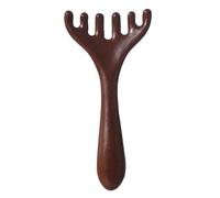 Meridian Dredging Rake Simple Massage Comb, Head Massager, Meridian Dredging Tool, Wooden Comb, Soothing Neck, Self-Care Accessory, Brown, Salon Travel Daily Routine Use