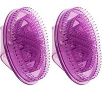 Meridian Massage Brush | 2 Pack Belly Massager | Portable Acupressures Meridian Brush | Handheld Silicone Body Massager for Feet, Legs, Hands, Neck, Muscles, Arms